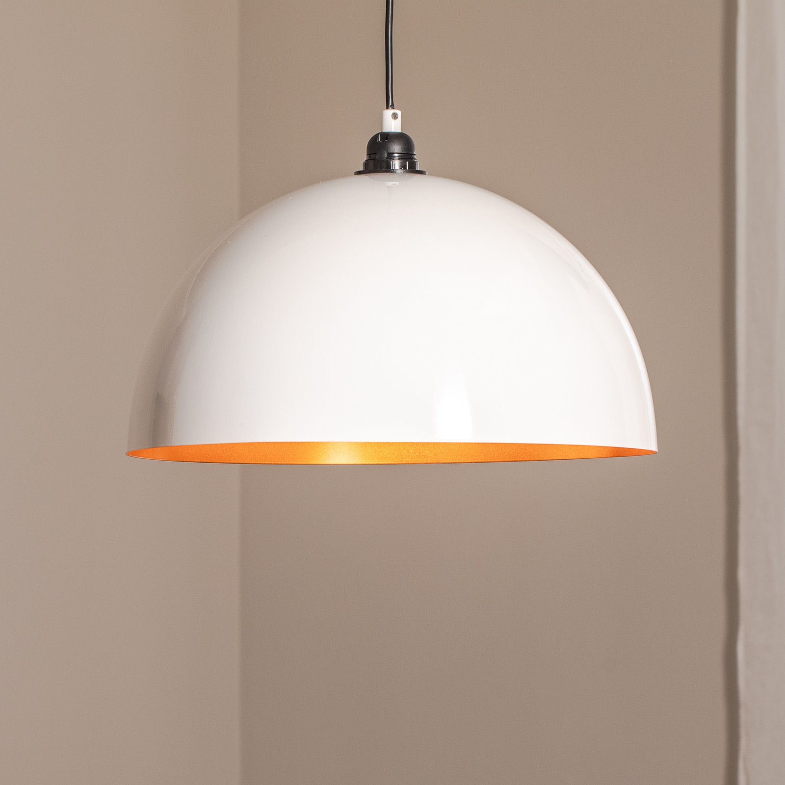 "Berceste 232-S" pakabinamas šviestuvas Ø40cm baltos/auksinės spalvos