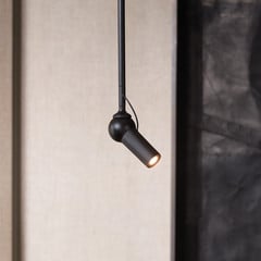 kdln LED осветление за таван Bird, черно, Ø 11 cm, метал