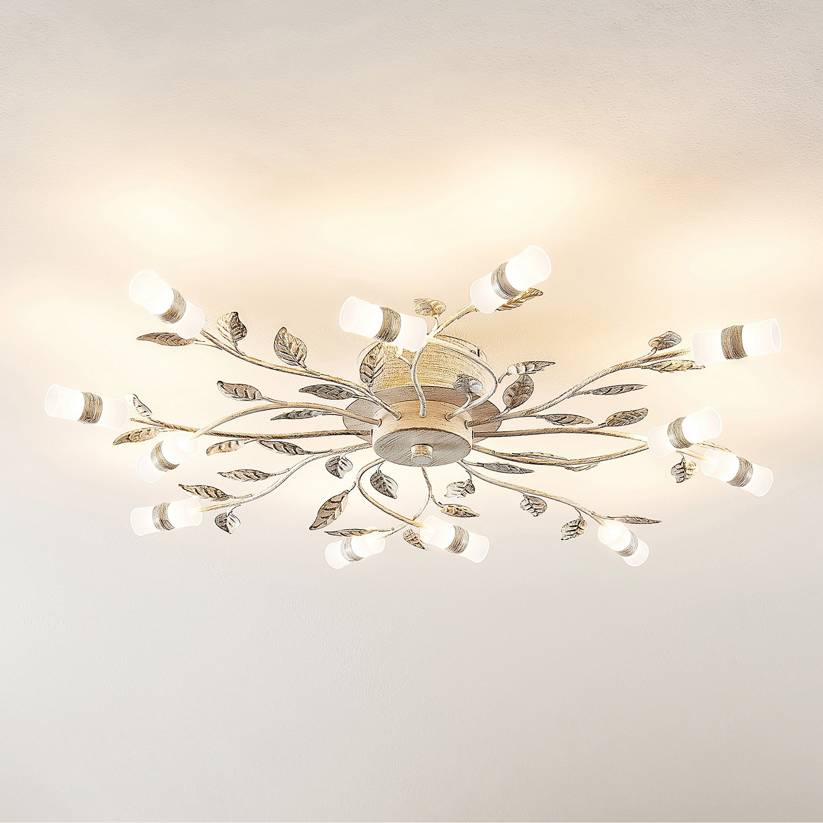 Lindby Bolonia LED ceiling light, white
