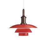 Louis Poulsen PH 3 1/2-3 hængelampe kobber/rød