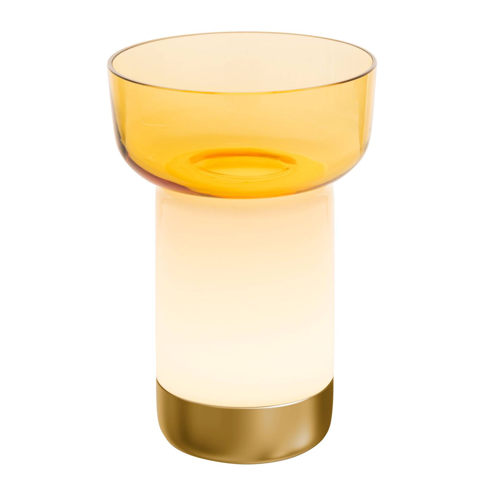Artemide Bontà LED-Tischlampe, gelbe Schüssel
