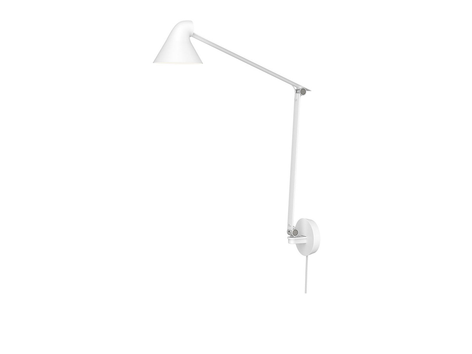 NJP Box LED Aplique de Pared 2700K Long White/White - Louis Poulsen