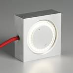 Square multipurpose lamp with LED, red power cable