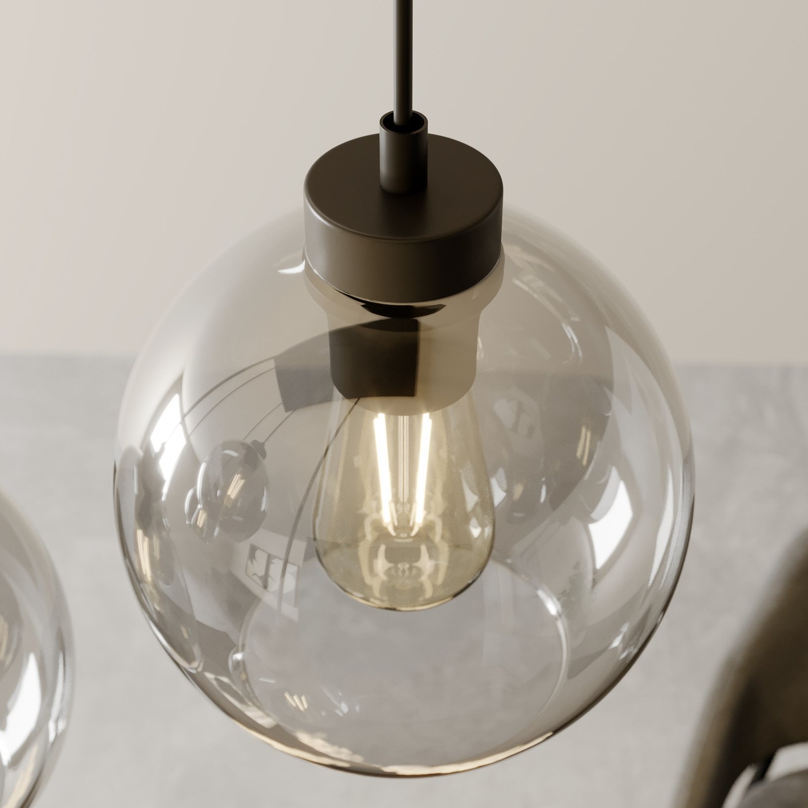 Cubus 6 Hanglamp Graphite - Euluna