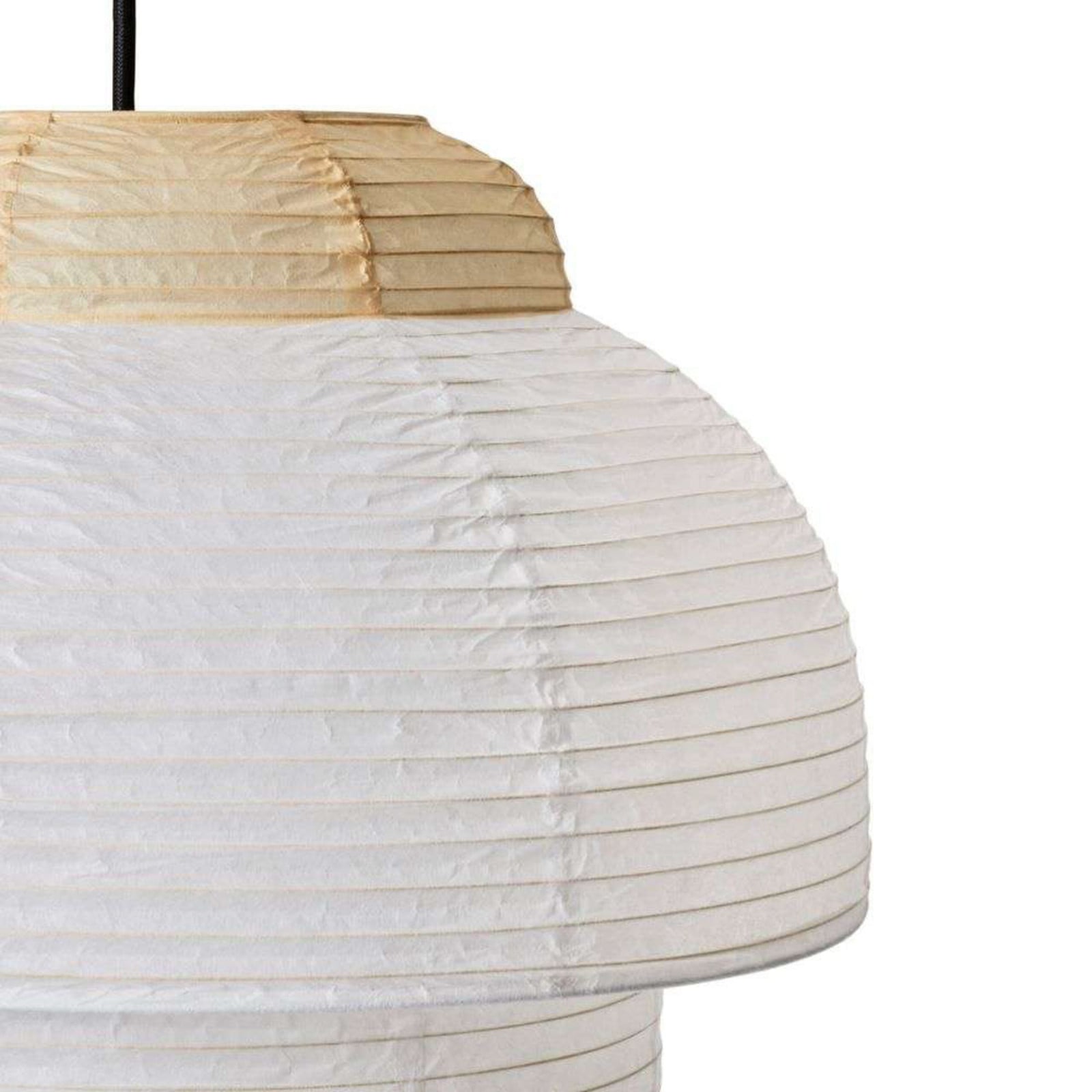 Papier Double Pendel Ø40 Soft Yellow Made By Hand - Spisestue - Papir / karton billede