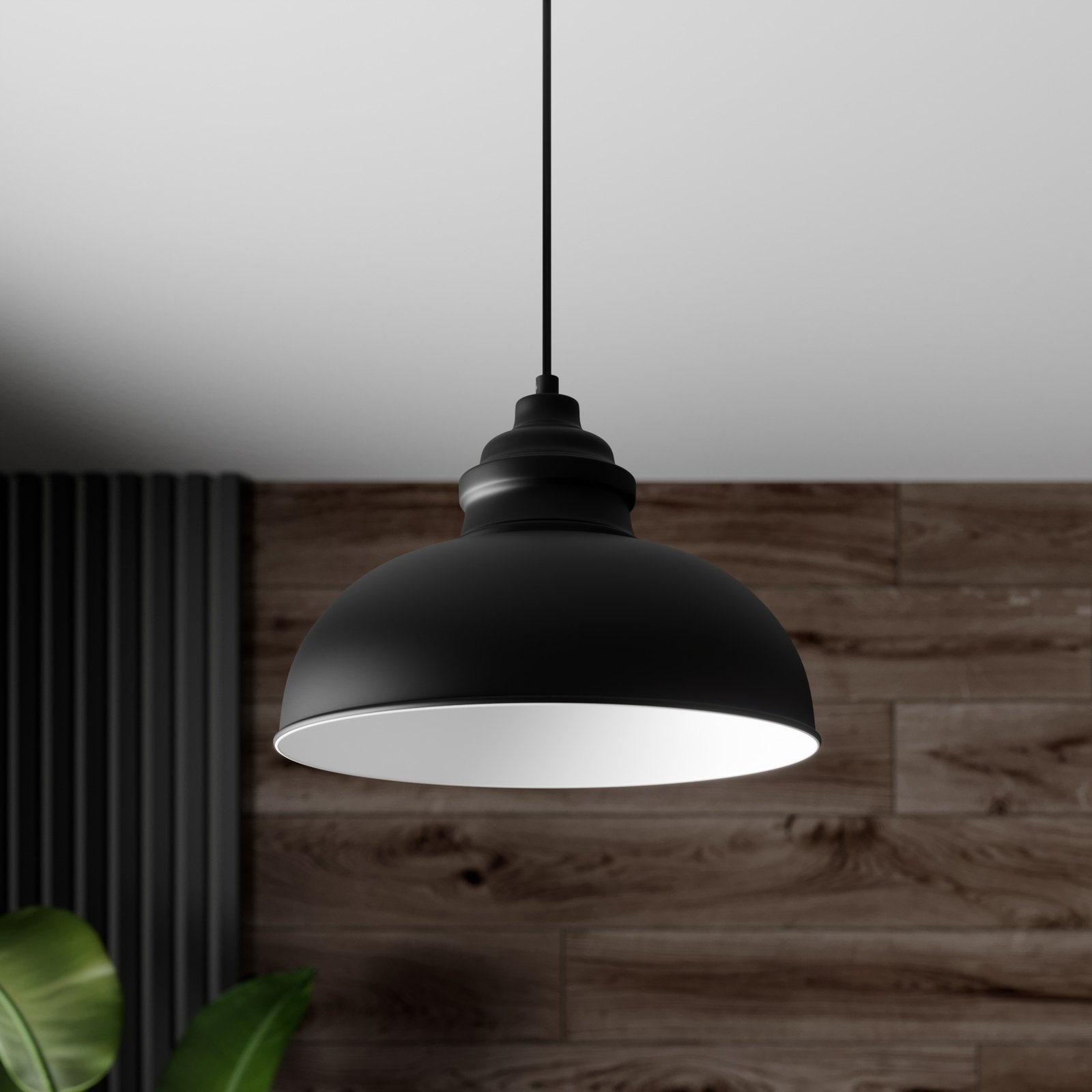 Cliona Lampada a Sospensione Matt Black - Lindby