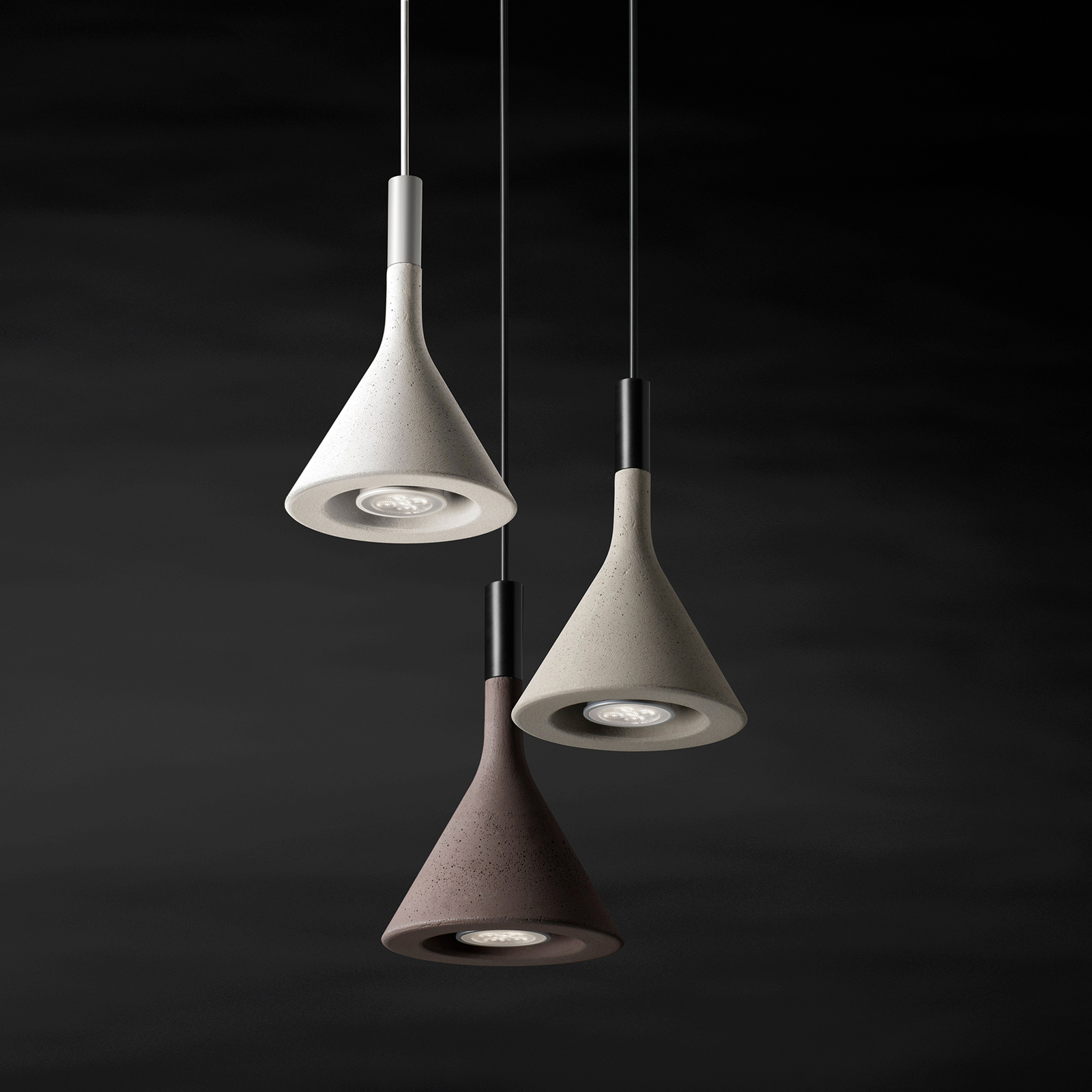 Foscarini Aplomb Mini Hängeleuchte aus Beton