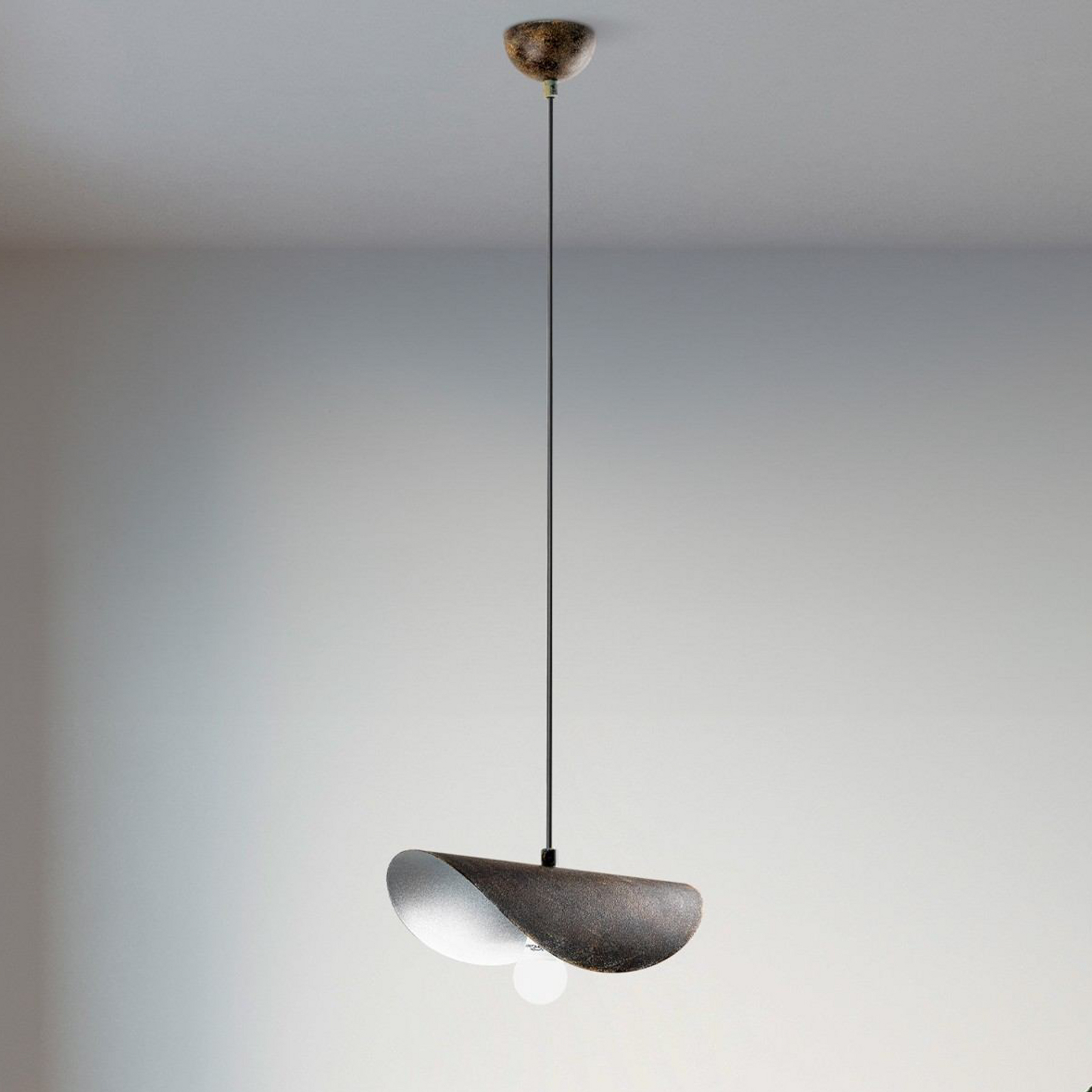 Hängeleuchte Eger, 1-flammig, antikbraun, Metall, E27