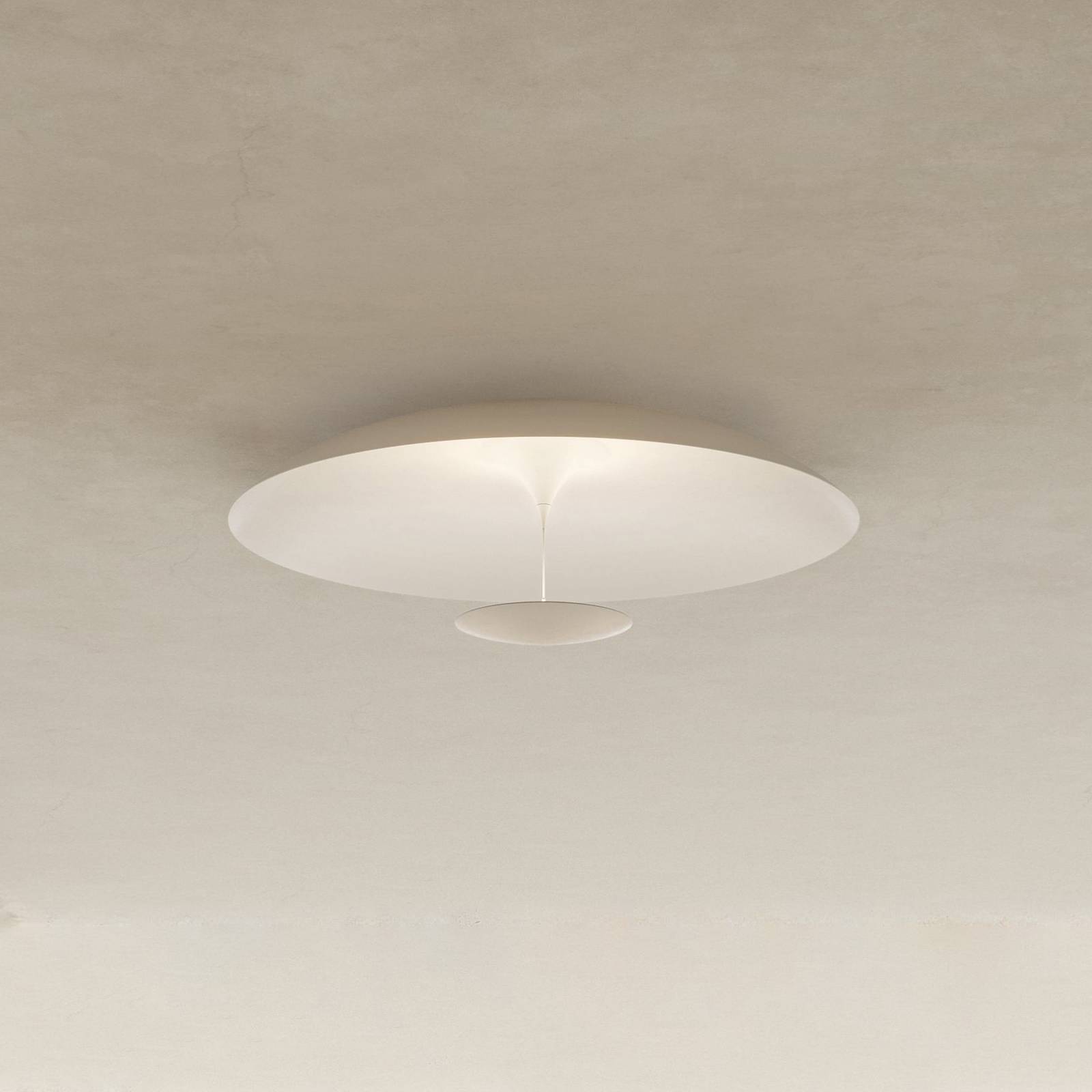 Karman Lampa sufitowa LED BLANCO, Ø 60 cm, biała, metal