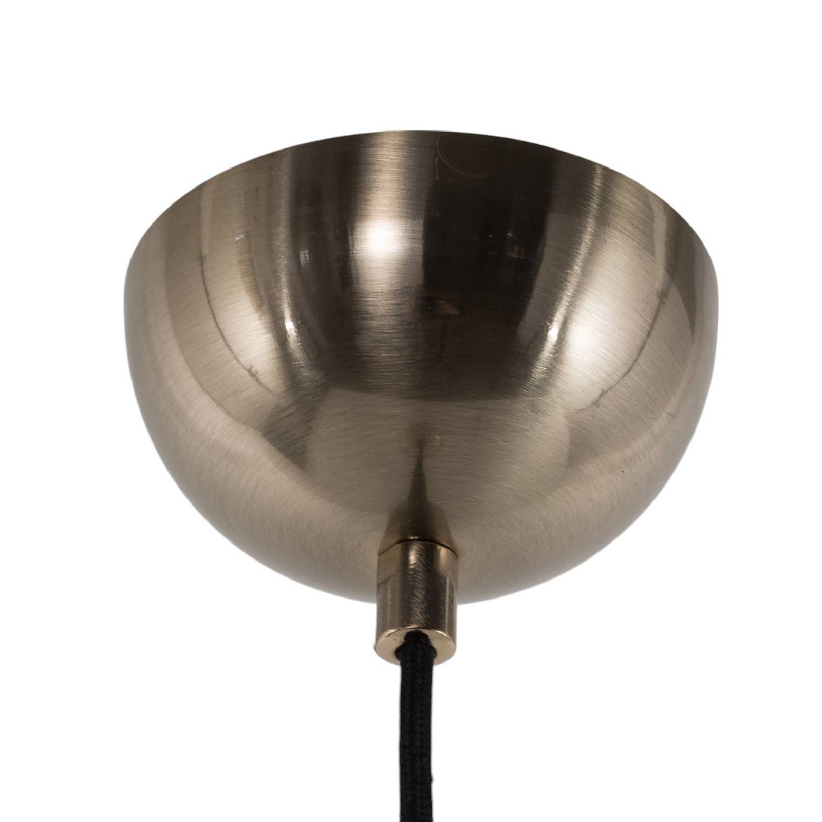 Lampa wisząca Ermo, kolor mosiądz, Ø 25 cm, szkło, żelazo