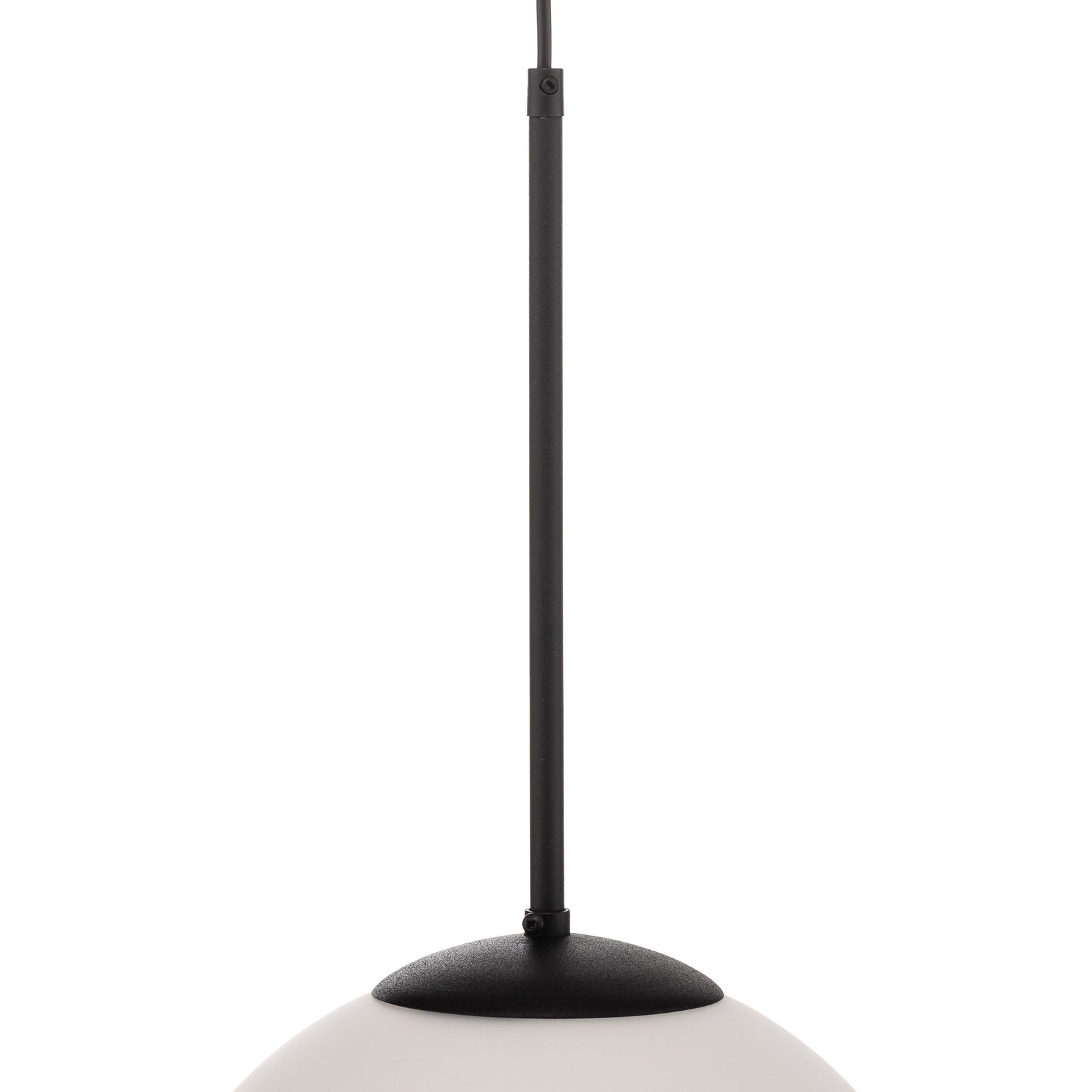 Lampa wisząca Bosso, 1-punktowa, biała/czarna 30cm