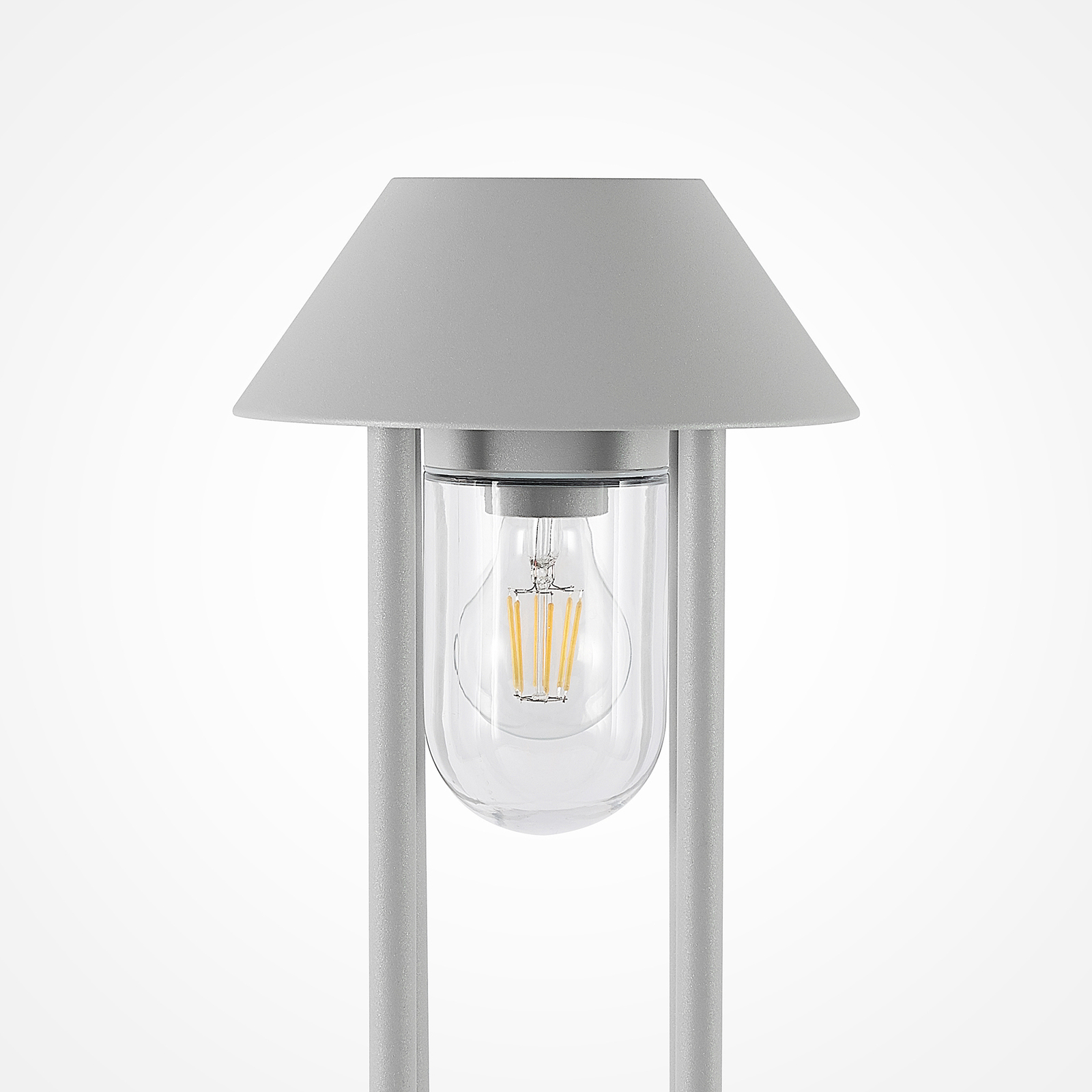 Lucande Olinum path light, silver grey