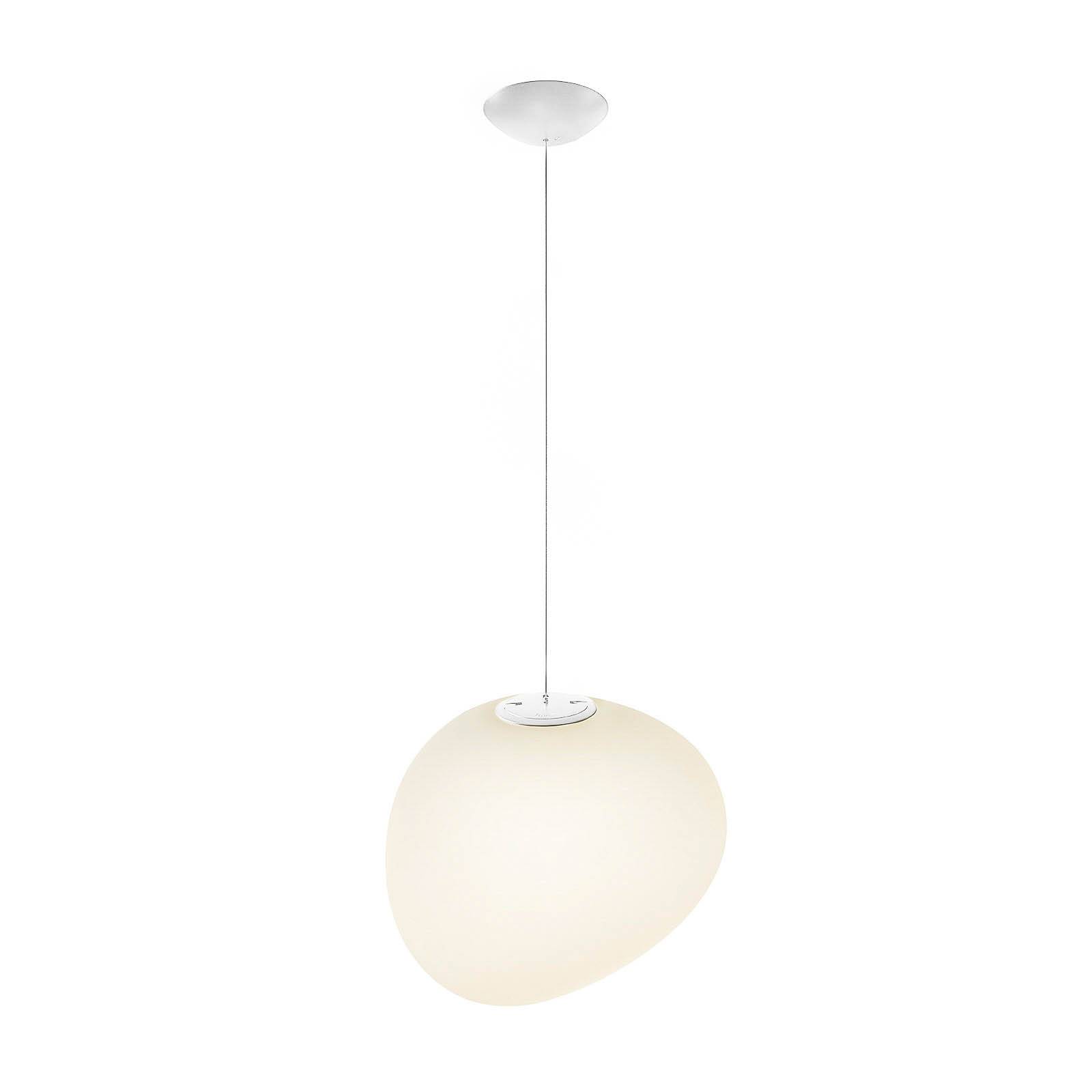 Foscarini Gregg MIDI Hängeleuchte, aus Glas, weiß günstig online kaufen