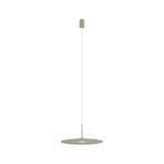 Simone pendant light, steel, sage green, Ø 40 cm, GX53