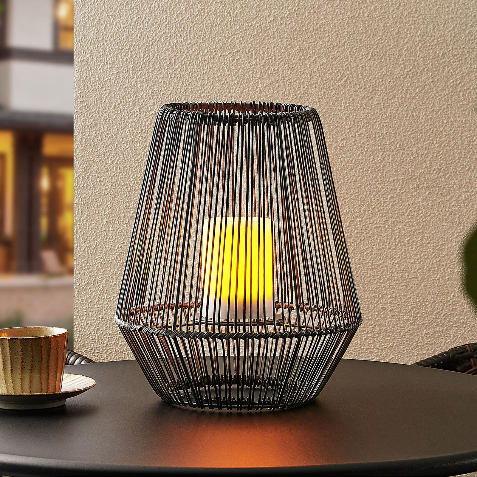 Lindby Oletta lampe solaire décorative lanterne