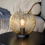 Lampă de masă Venezuela, abajur din tije de aur