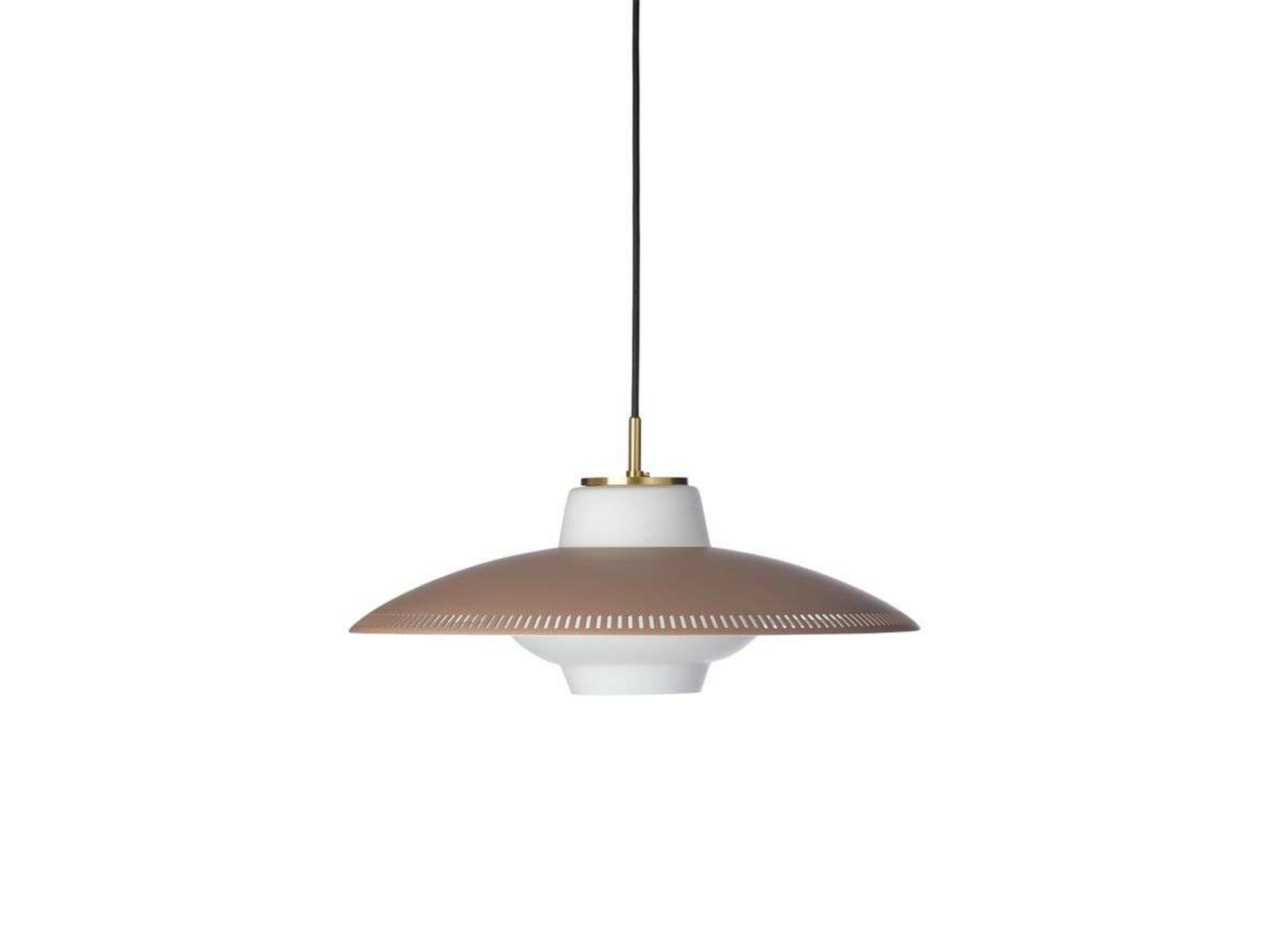 Opal Shade Suspension Light Hazel Brown - Warm Nordic