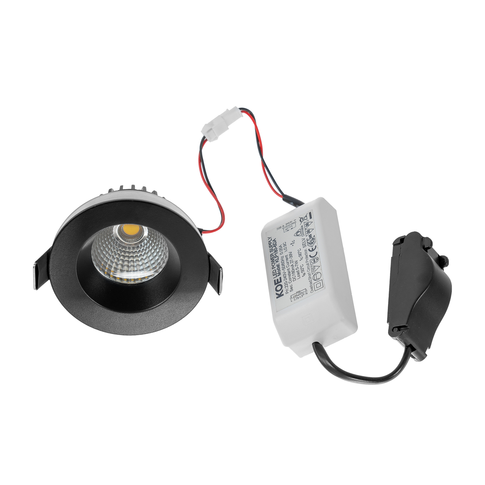 Aryx LED Verzonken plek 4000K IP65 Zwart - Arcchio