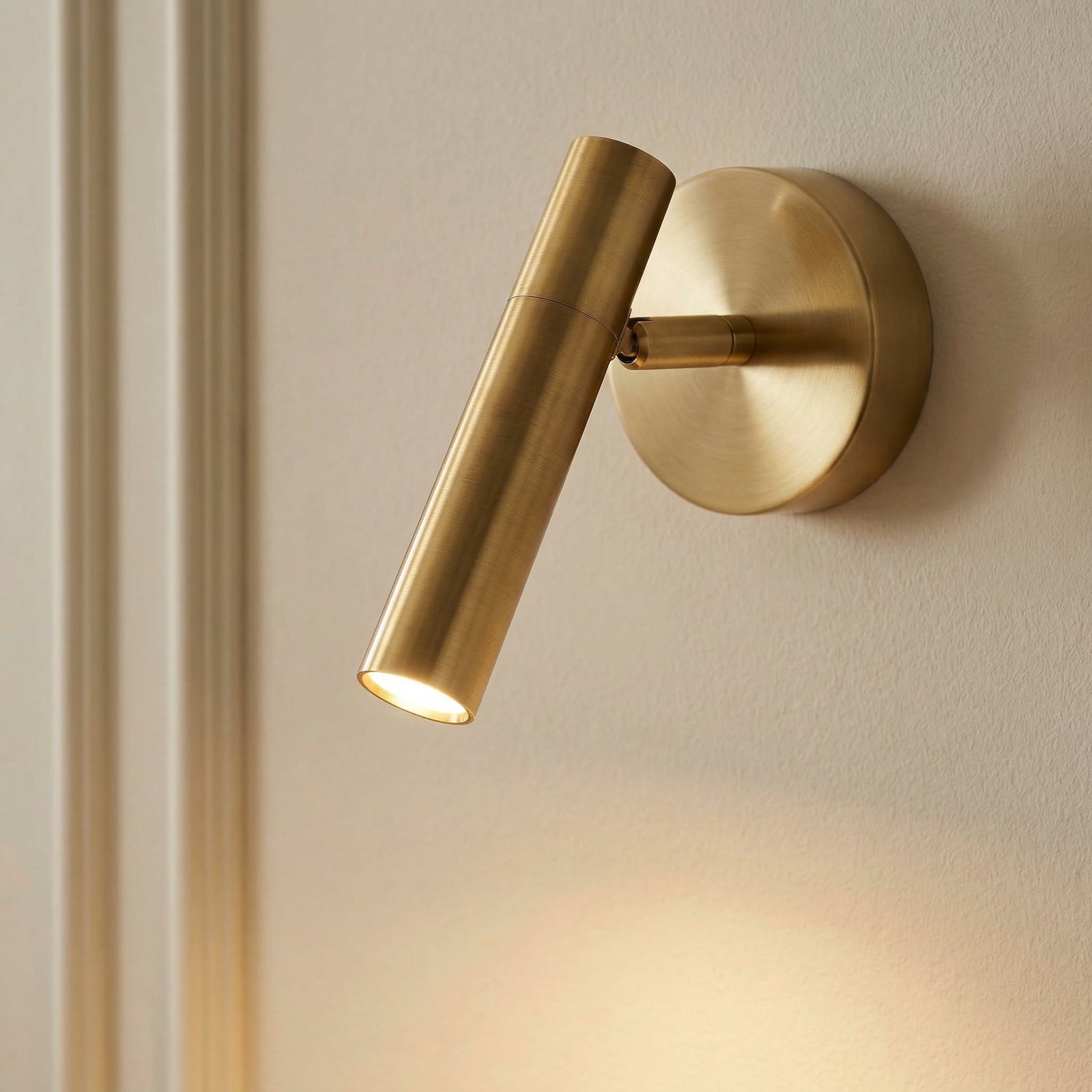 Applique murale Sopel, dorée, à 1 lampe, acier, G9, hauteur 15 cm 