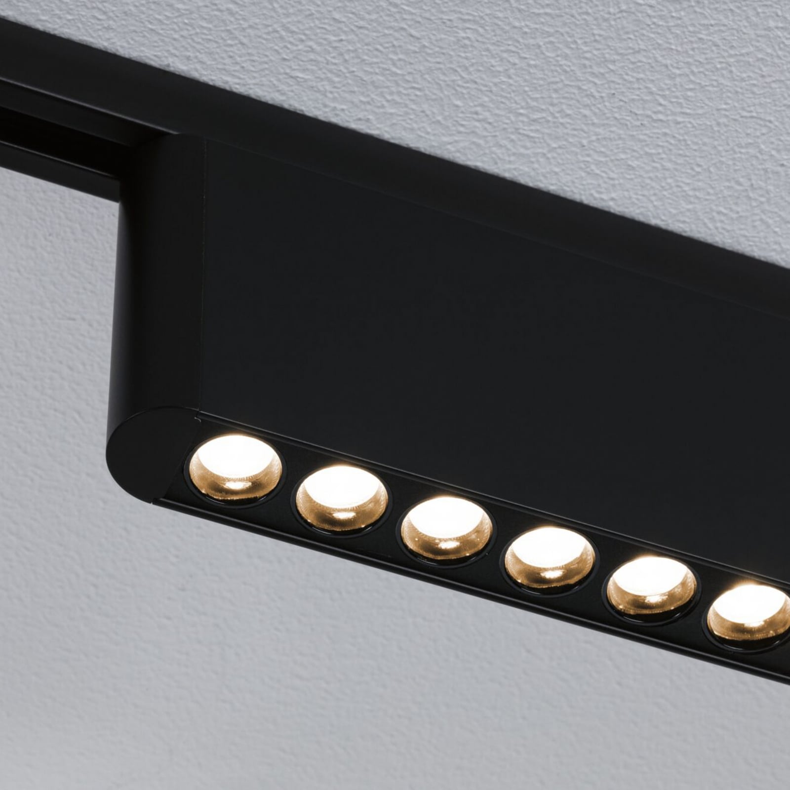 Paulmann URail LED-železniška svetilka Zelos, črna, 3.000 K, 37 cm