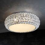 Sparkling, round diamond ceiling light, 40 cm
