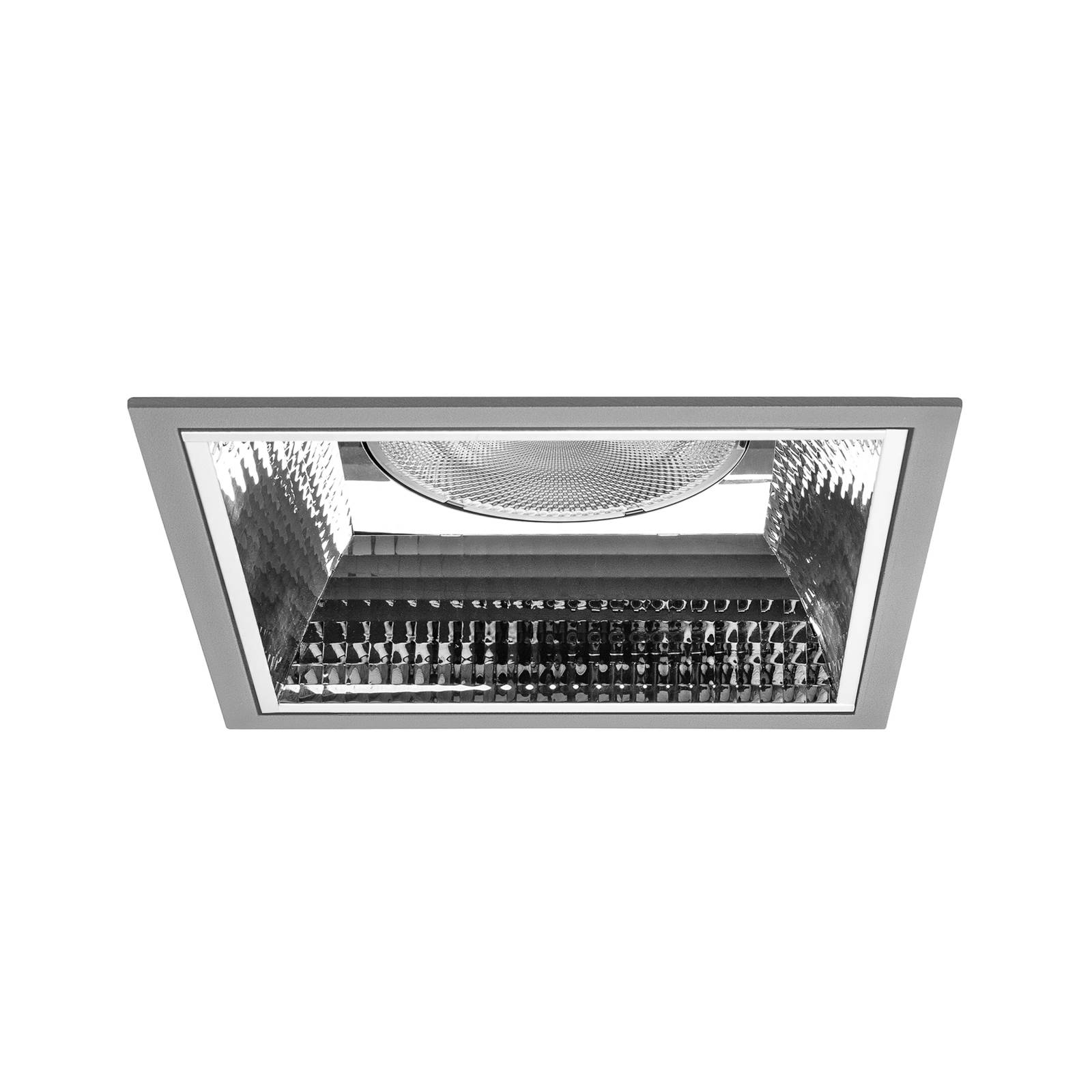 BRUMBERG Apollo Mega facettiert, eckig, DALI, 3000K, silber