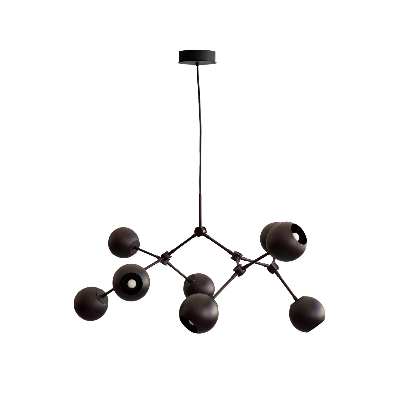Luster Drop Globe Mini, čierny, 95 cm – 101 Copenhagen