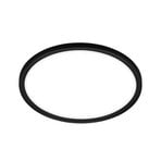 LED vonios lubų šviestuvas „Slim Drip“, juodas, Ø 42 cm, IP44