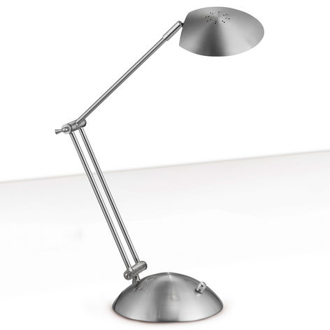 Lampe de bureau LED Calcio nickel mat