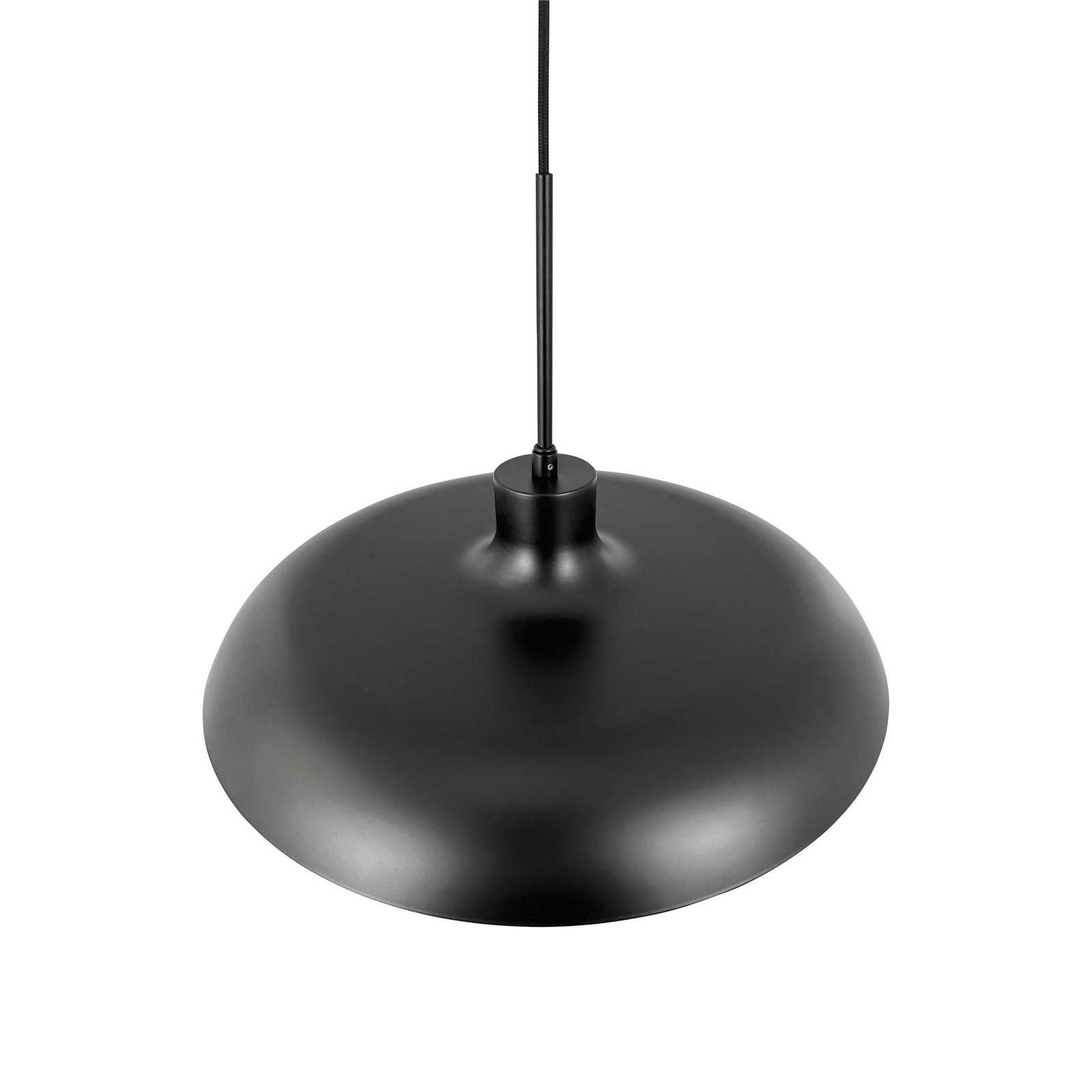 Dyberg Larsen hanging light Ava, black, metal, Ø 44 cm