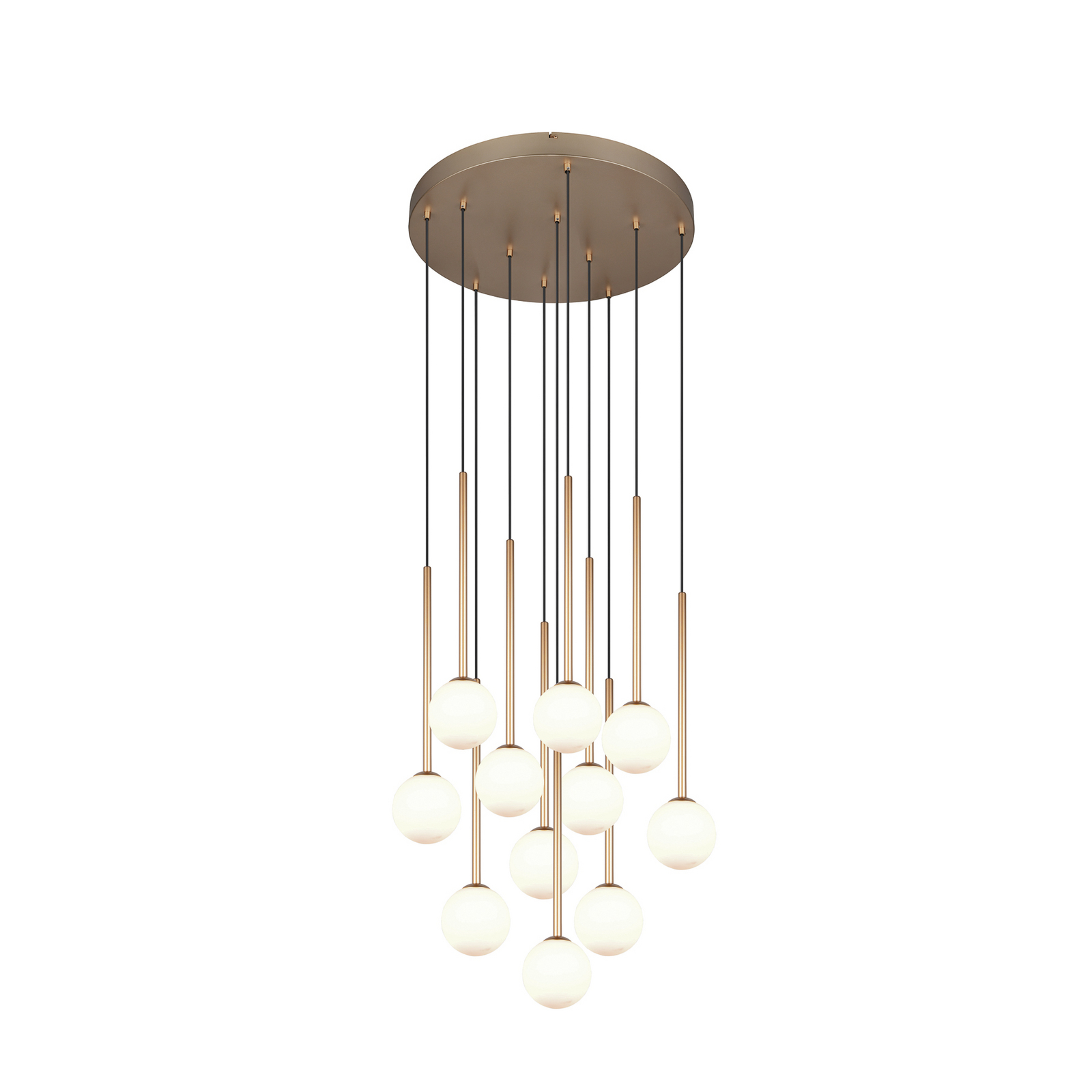 Piekaramā lampa „Firano“, zelta krāsā, Ø 66 cm, metāls, 11 spuldzes. Piekaramā lampa „Firano“, zelta krāsā, Ø 66 cm, metāls, 11 spuldzes.