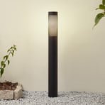 Borne lumineuse Lindby Lurinda, noir, aluminium, Ø 10,5 cm