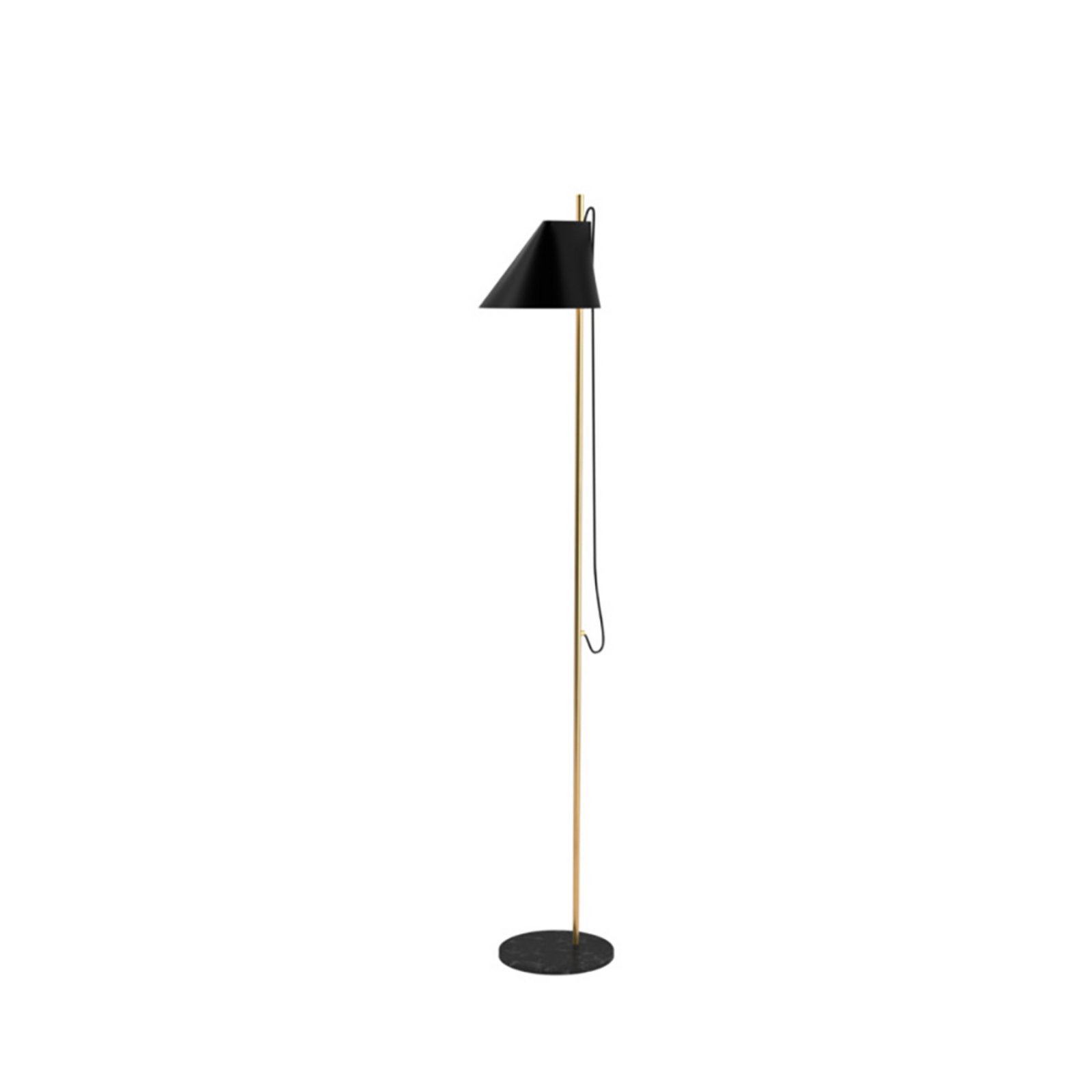 Yuh Floor Lamp Black/Brass - Louis Poulsen