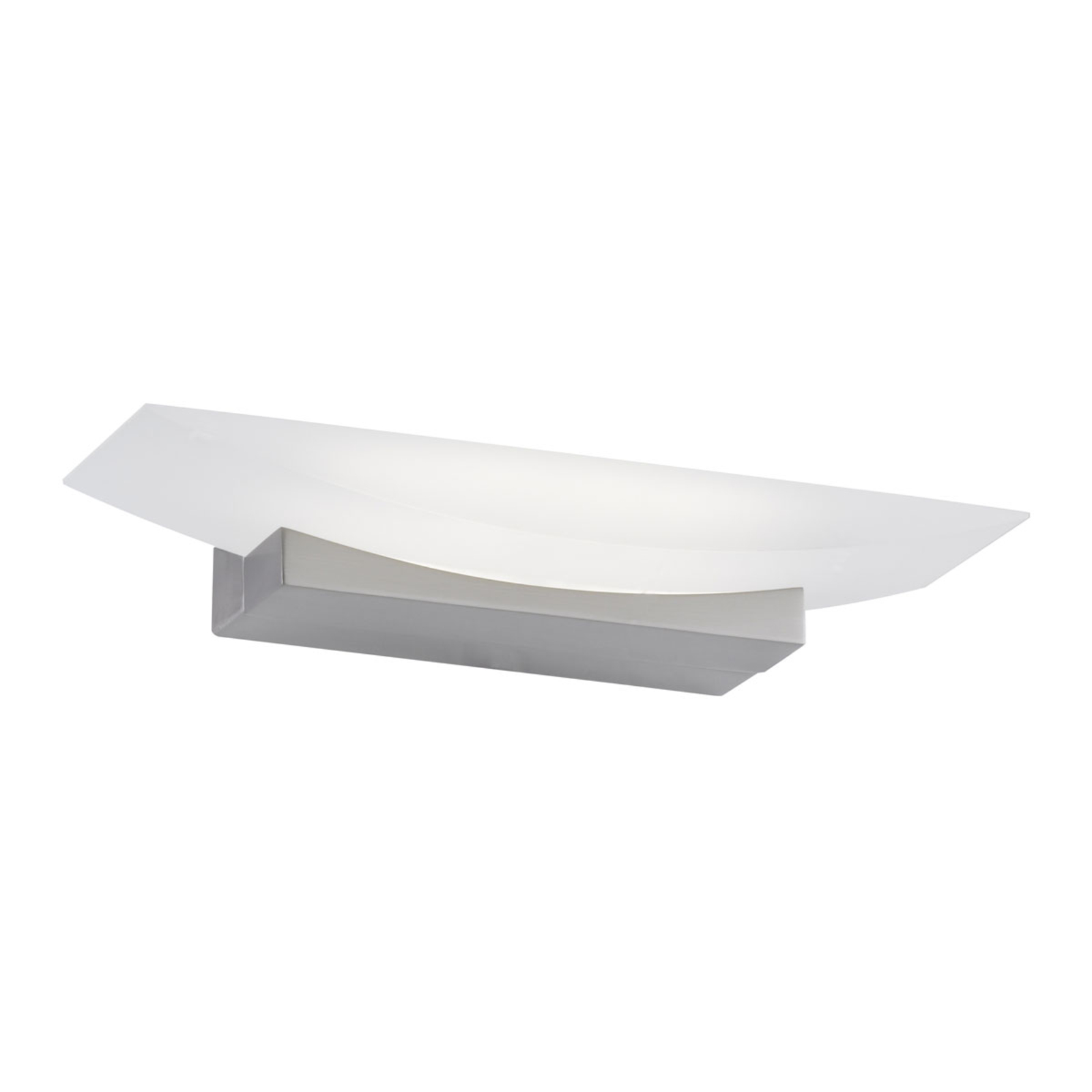 Fischer & Honsel Bowl LED wall uplighter with a switch, 30 cm, for Living / Dining Room, metal, acrylic, 6 W, energy efficiency: A+, W: 30 cm, H: 6 cm