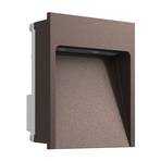 FLOS My Way - small LED recessed wall lamp, brown