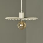 OSRAM Decor Plissee pendant light, beige, steel, E27