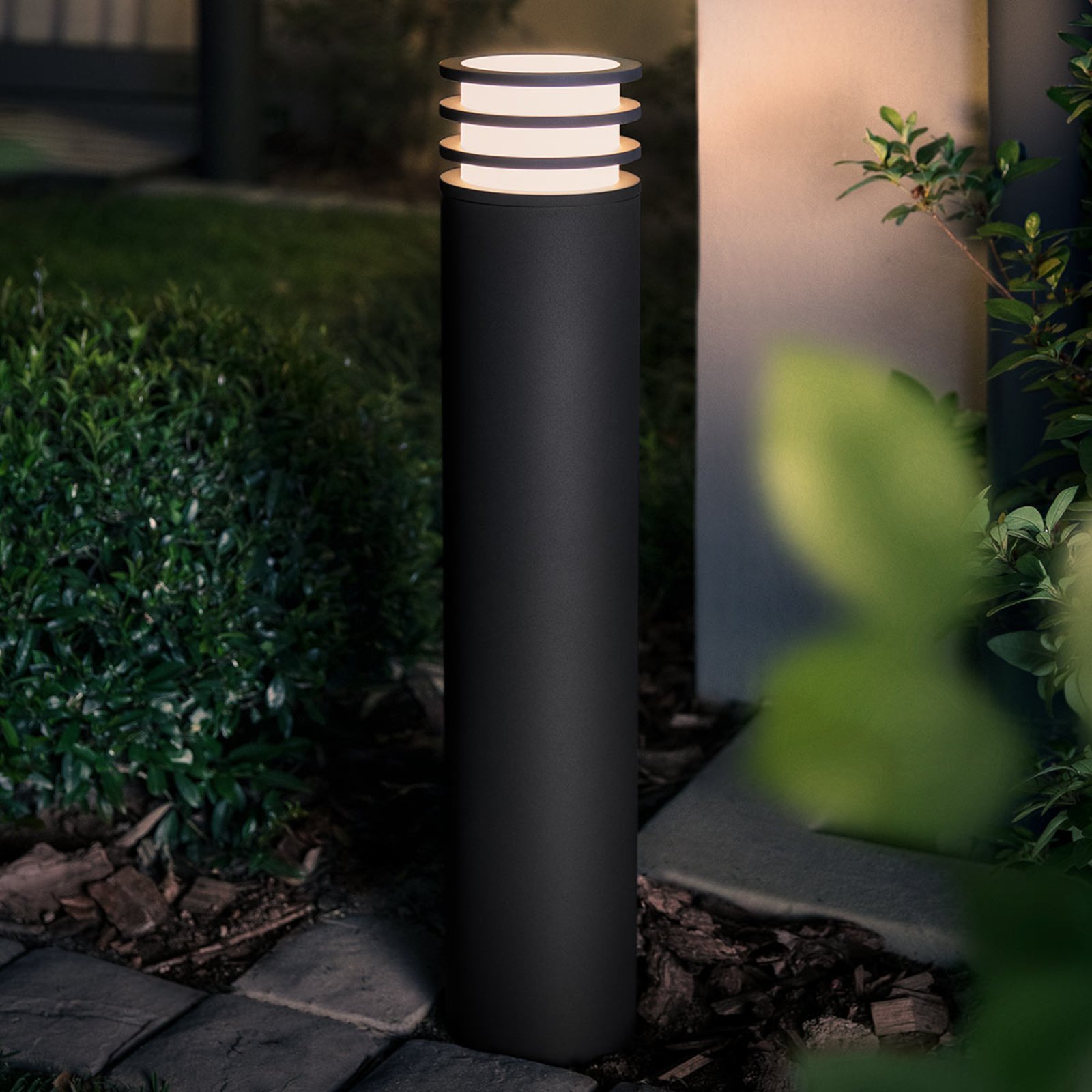 Lucca Utendørs Pullert High Hue White Antracit - Philips Hue