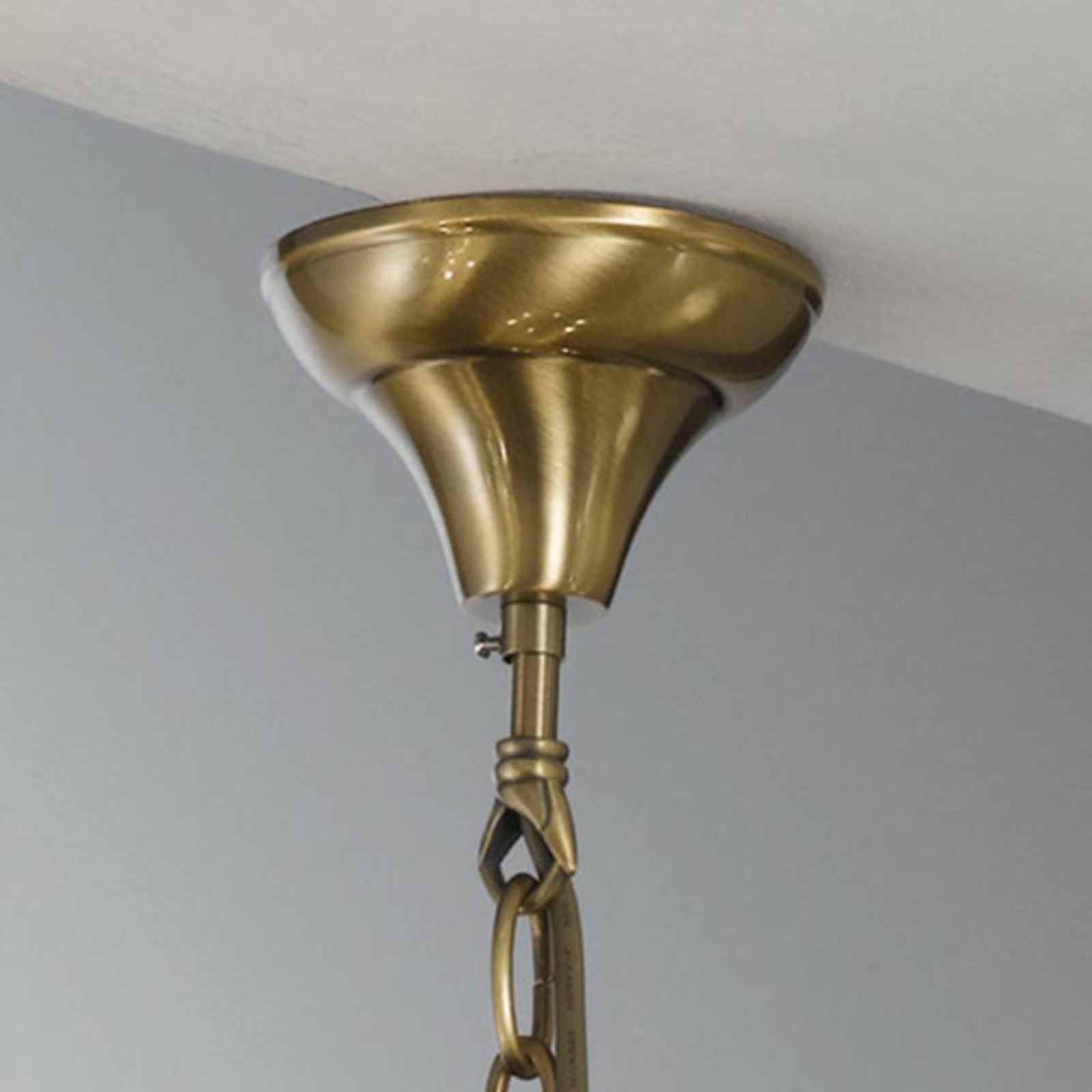 Hanglamp Rieka, ronde lantaarnvorm, 43 cm