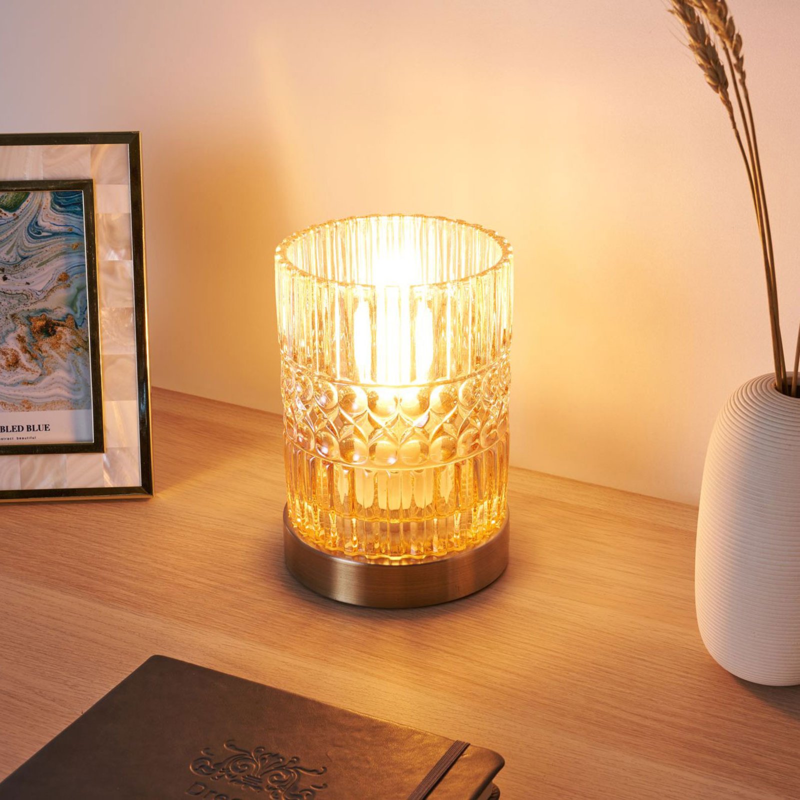 Pauleen Crystal Elegance lampe à poser en verre