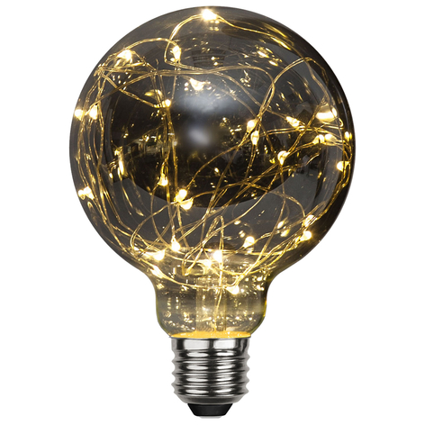 LED-Globelampe E27 1,5W G95 Dew Drop 2.900K smoke