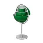 Multi-Lite Portable bordlampe, krom/grønn, 30 cm – Gubi