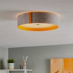 LARAfelt - lampa sufitowa z LED, szary/pom.