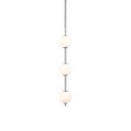 Candeeiro suspenso LED Audrey, cor aço, 3 lâmpadas, Ø 12 cm - UMAGE