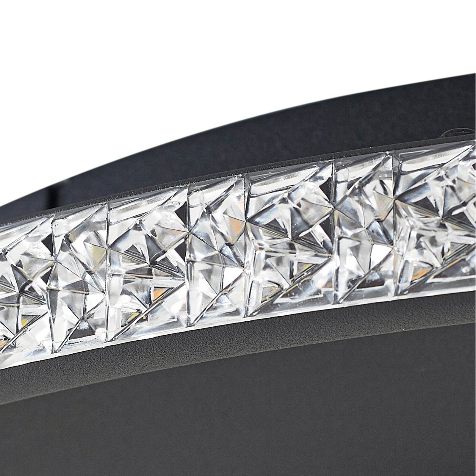 Lindby LED-Deckenlampe Inessa, Ø 51cm, schwarz, CCT, dimmbar