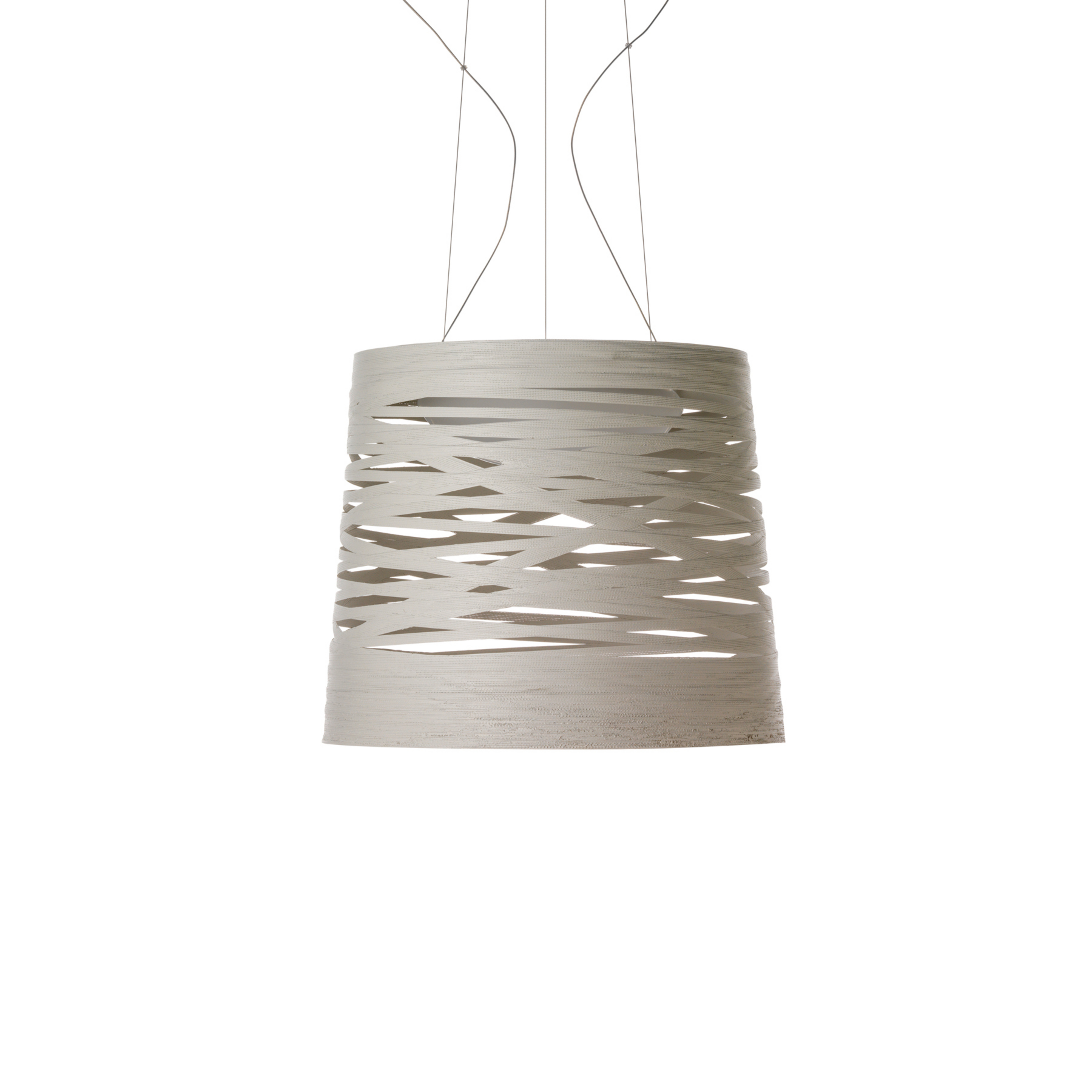 Foscarini Tress grande LED-hængelampe, grå-beige