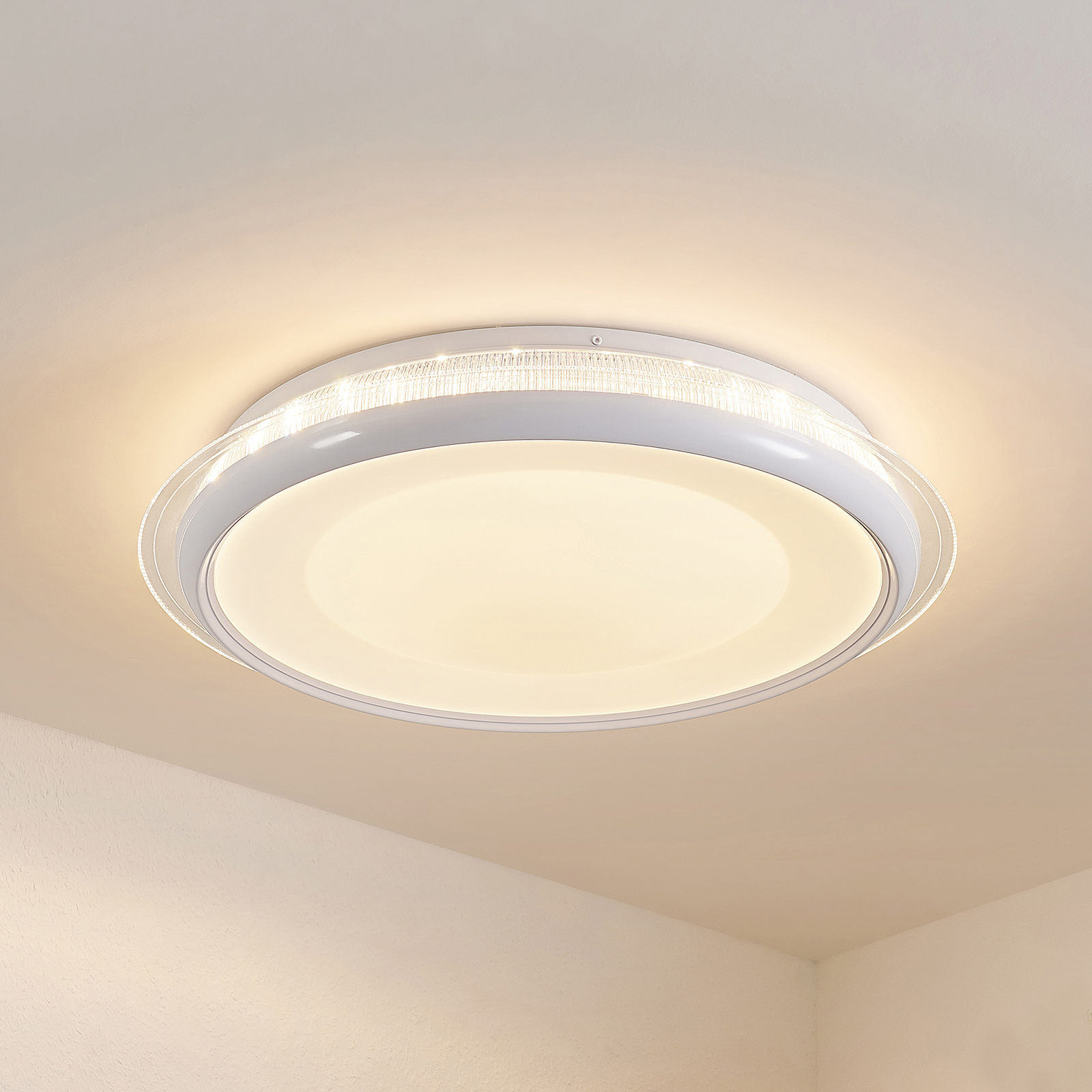 Lindby Olani LED plafondlamp, CCT, dimbaar