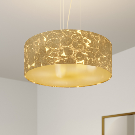 Gyllen pendellampe Aura - Made in Germany
