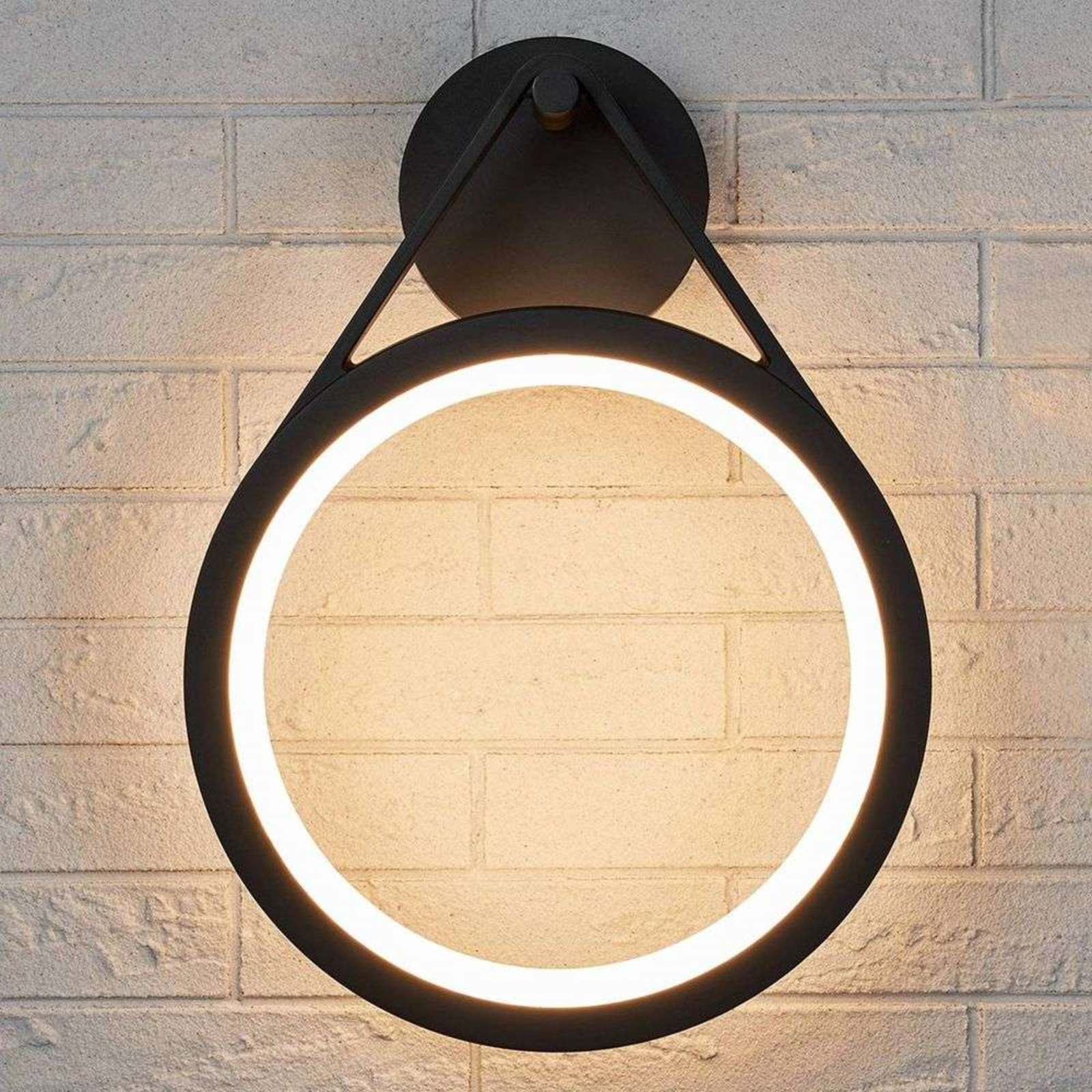 Mirco Buiten Wandlamp Graphite/White - Lucande