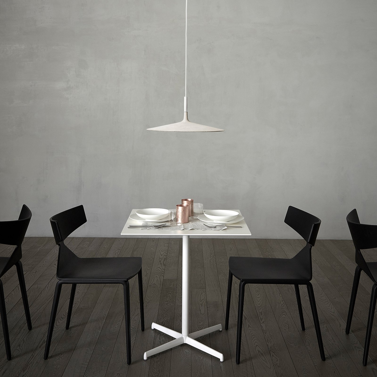 Aplomb Large lampada LED a sospensione, bianca - Foscarini