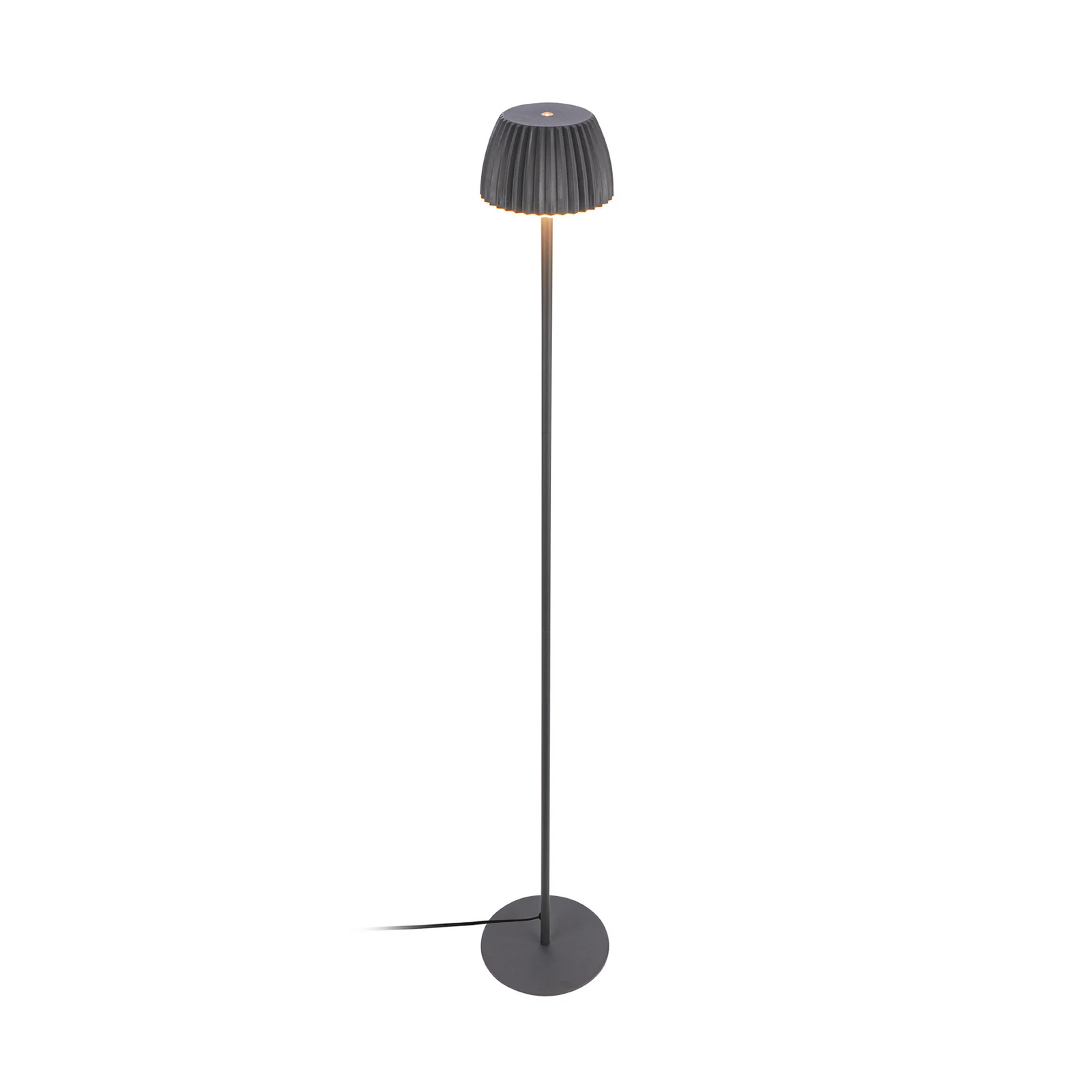 Candeeiro de pé LED Loca, antracite, altura 123 cm Plástico/metal